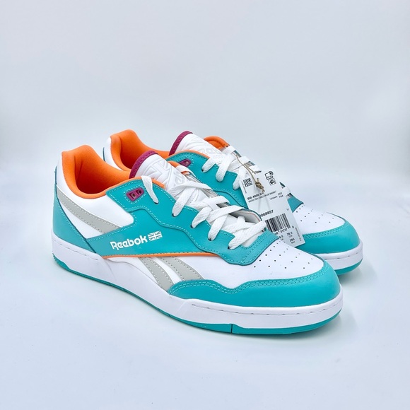 NEW Reebok BB 4000 II Classic Teal Orange Low Top Basketball Shoe